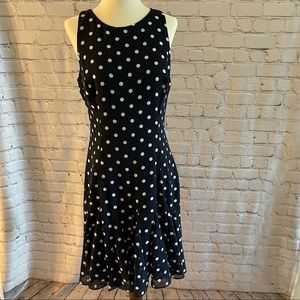 Ralph Lauren black and white polka-dot dress